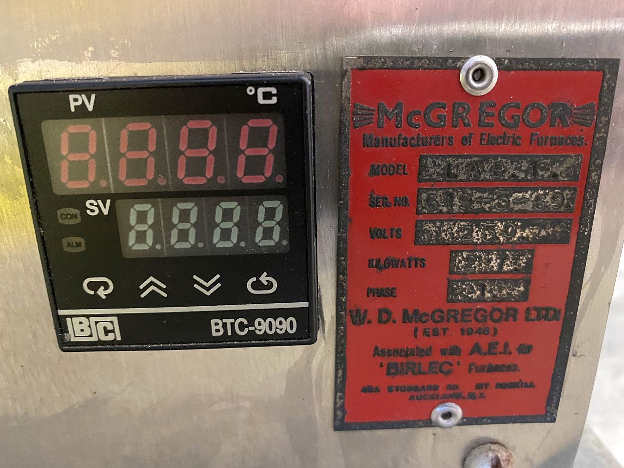 Used Muffle Furnace For Sale NZ Birlec Lab 1 McGregor