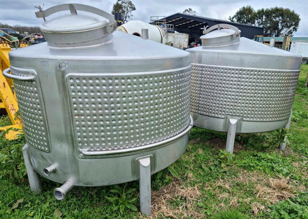 Used Fully Stainless Steel Dimple Jacketed Tanks for sale NZ