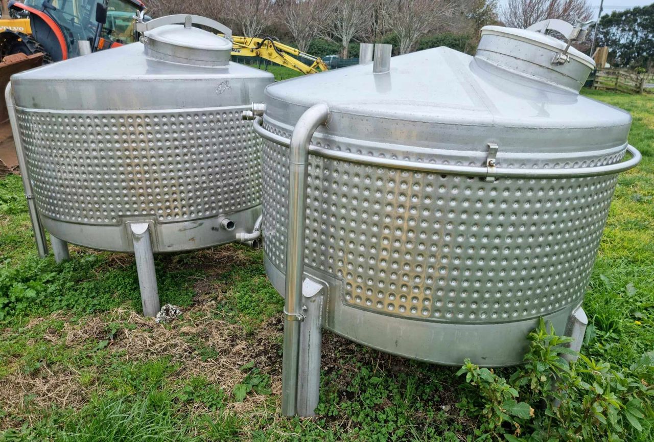 Used Fully Stainless Steel Dimple Jacketed Tanks for sale NZ
