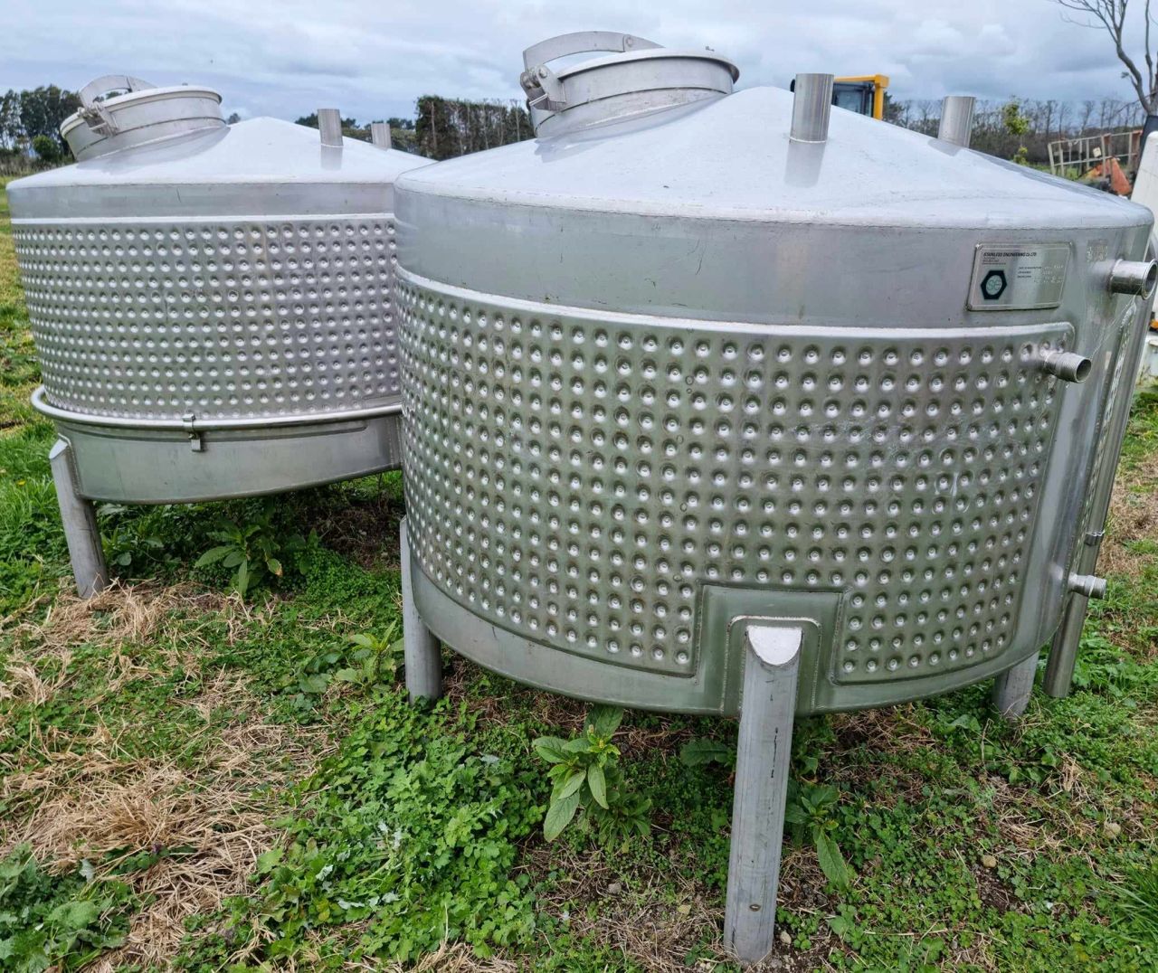 Used Fully Stainless Steel Dimple Jacketed Tanks for sale NZ