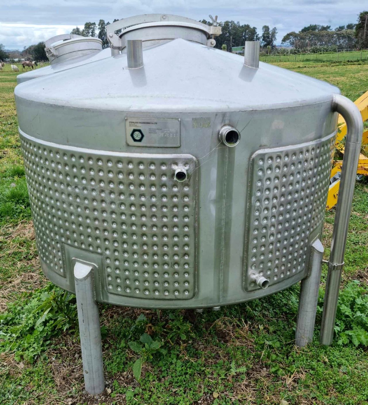 Used Fully Stainless Steel Dimple Jacketed Tanks for sale NZ
